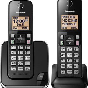 Panasonic Expandable Cordless Phone System with Amber Backlit Display